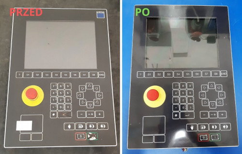 Klawiatura Trumpf - porównanie przed i po naprawie.jpg Klawiatura Trumpf - porównanie przed i po naprawie.jpg